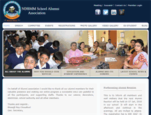Tablet Screenshot of ndbmmschoolalumni.org